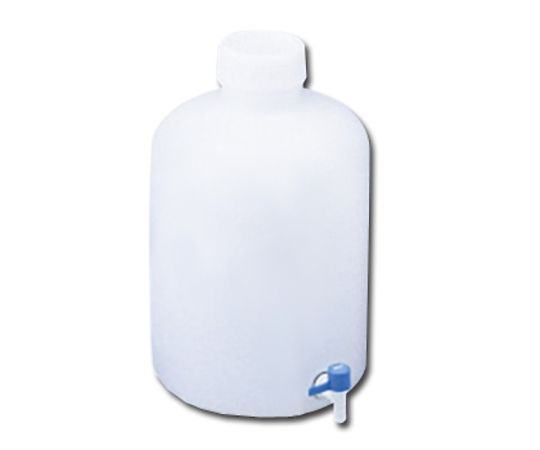 レバーコック付瓶 広口丸型 50L 1個 1036-08
