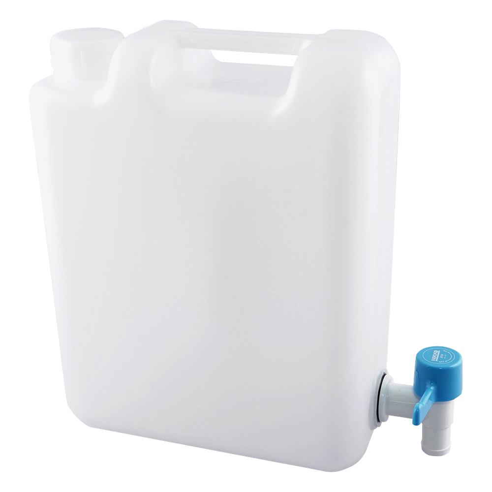 レバーコック付瓶 平角缶（1ヶロ）5L 1個 1052-07