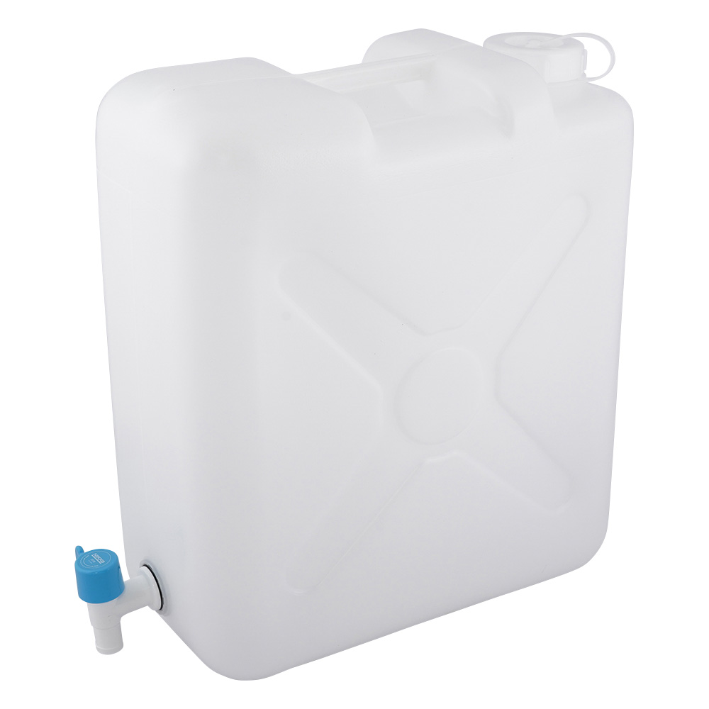 レバーコック付瓶 平角缶（1ヶロ）20L 1個 1052-10