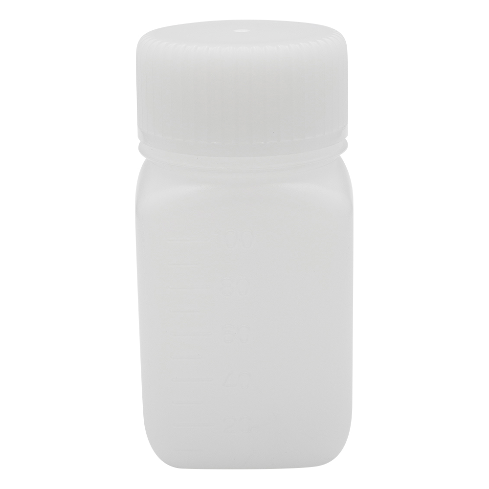 Jボトル角型 広口（ナチュラル） 100mL 1本 1550-01