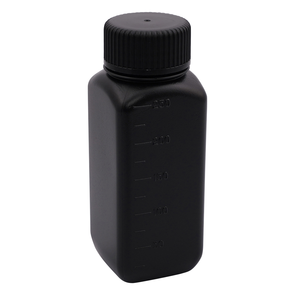 Jボトル角型 広口 遮光 250mL 1本 1570-02