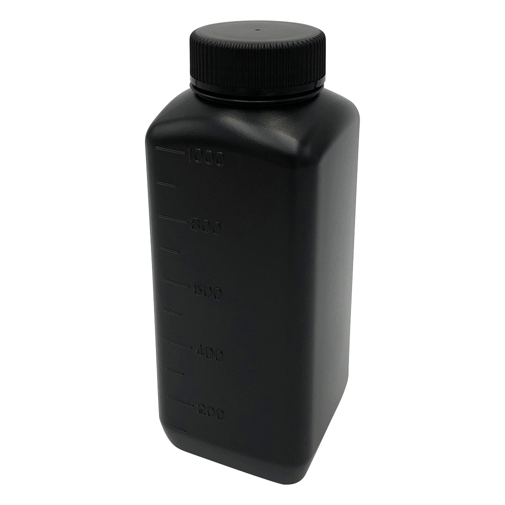 Jボトル角型 広口 遮光 1L 1本 1570-04