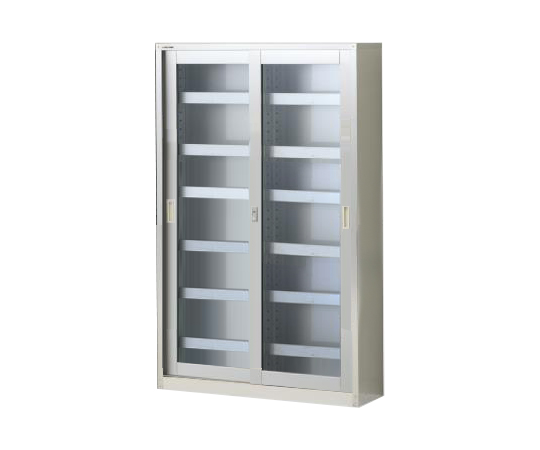 スリム薬品保管庫 引違扉ガラス窓ハイタイプ SC-100FHGH