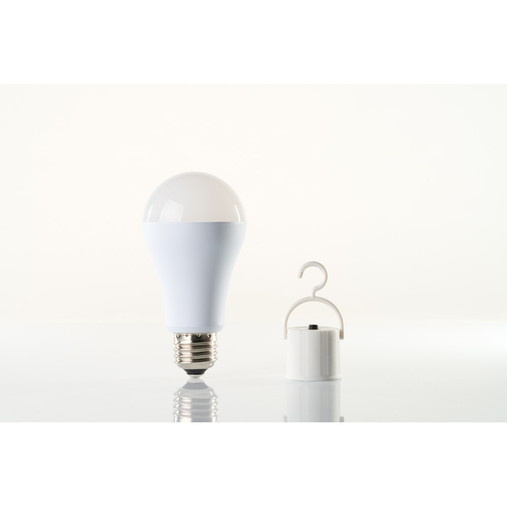 防災電球 蓄電型LED電球 昼白色 60W形相当 E26口金 消費電力6.2W KS01N-WH