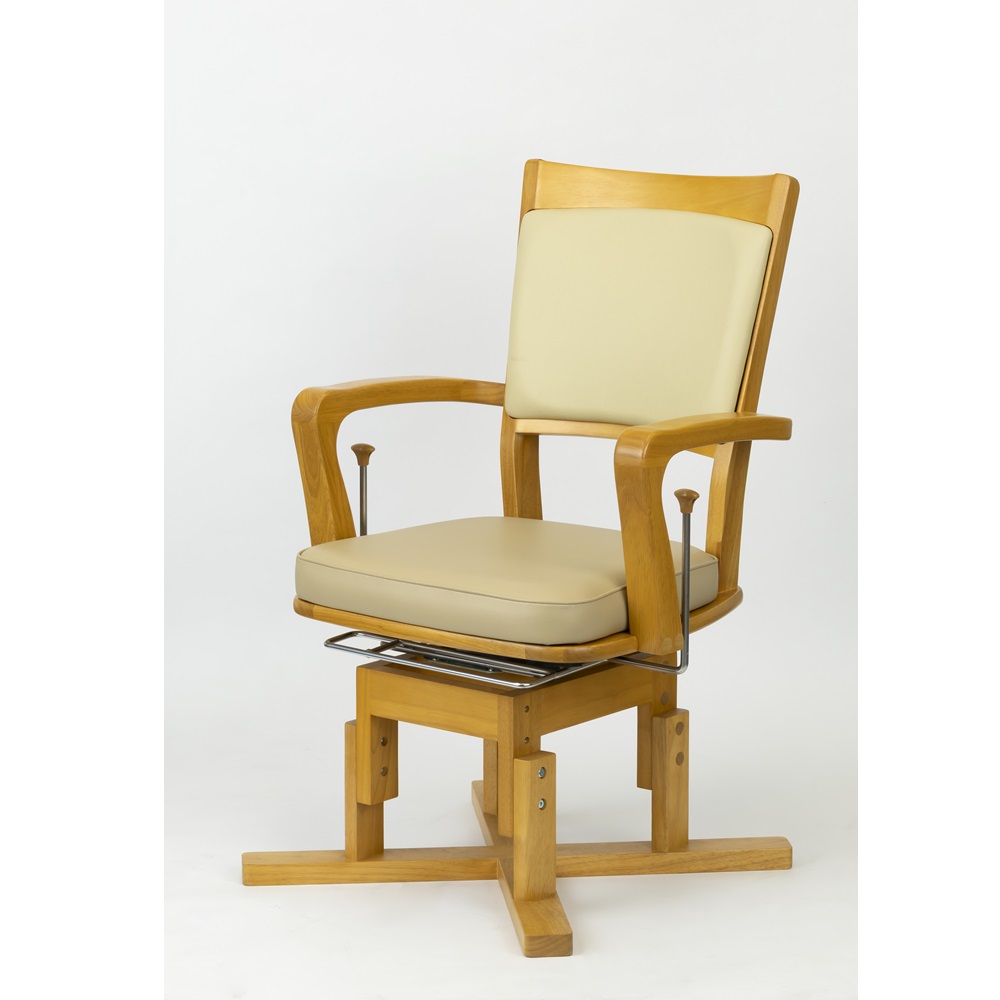 介護用回転椅子 ピタットチェアFit ナチュラル 低座面高設定 PT-FT25XNA