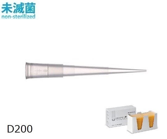 ダイヤモンドチップ リロードパック 未滅菌 D200（96x10ラック） 1セット（96本×10箱入） F167013