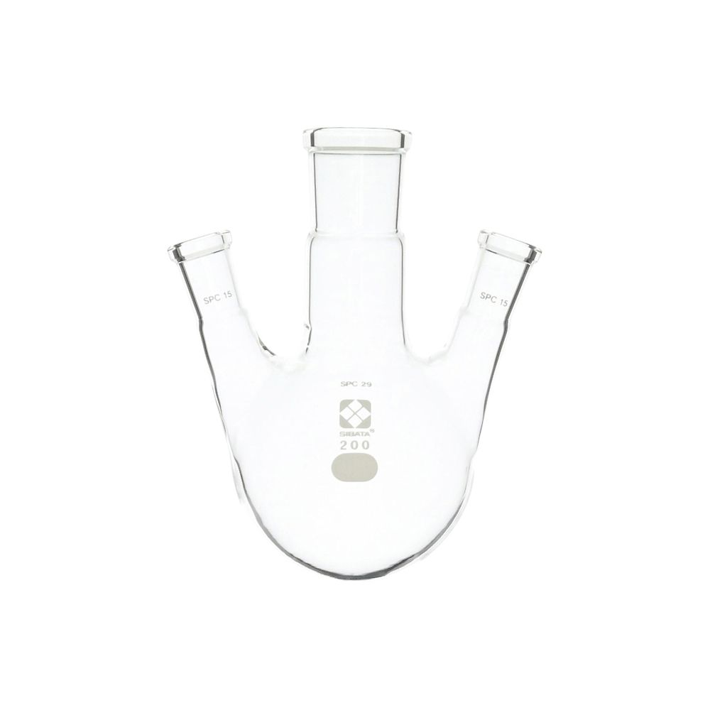 SPC三口丸底フラスコ 200mL 030170-15200