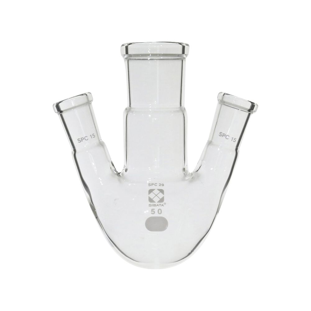 SPC三口丸底フラスコ 50mL 030170-1550
