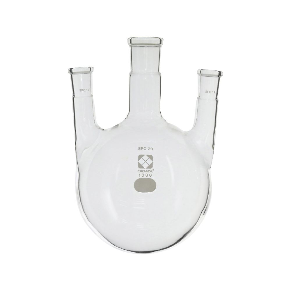 SPC三口丸底フラスコ 1L 030170-191