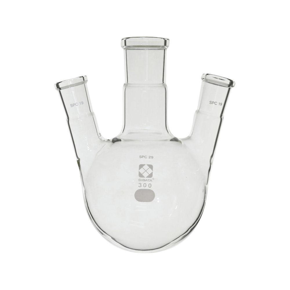 SPC三口丸底フラスコ 300mL 030170-19300