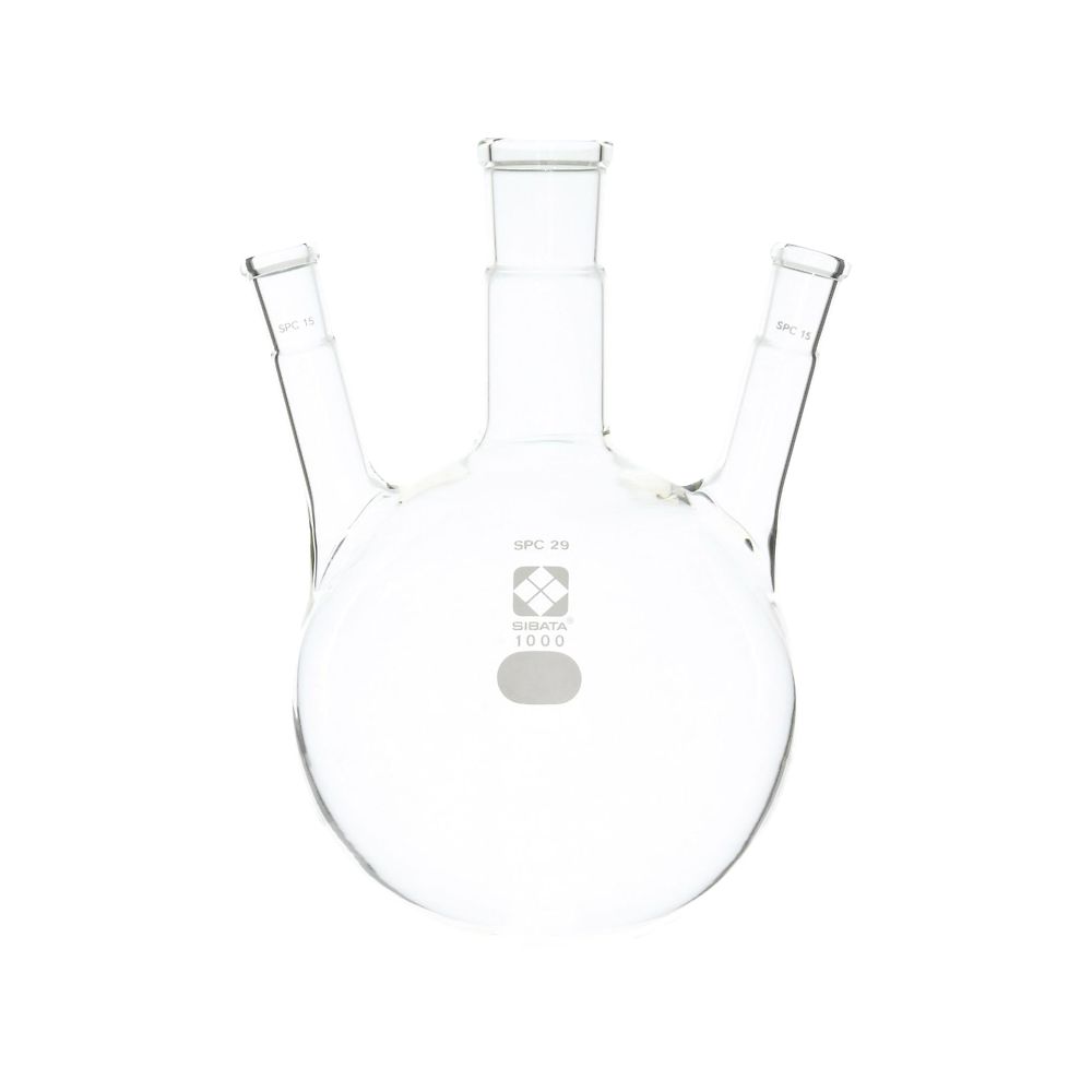 SPC三口丸底フラスコ 1L 030170-291