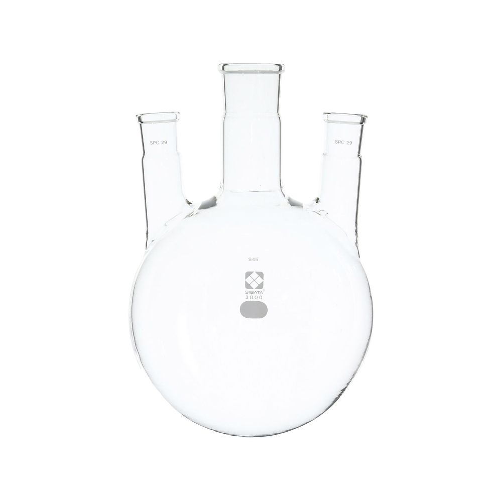 SPC三口丸底フラスコ 3L 030170-453