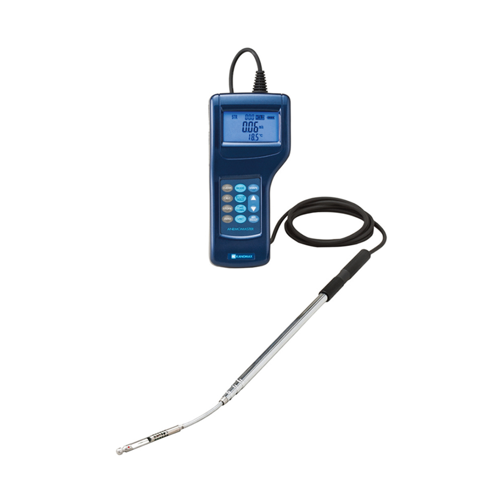 アネモマスタープロフェッショナル：伸縮性指向性プローブ/測定項目：風速・風温/成績書付） 6036-00