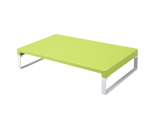 机上台＜幅390mm・ロータイプ＞ 6黄緑 A7330-6