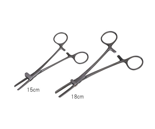 チューブ鉗子 ストッパー付 15cm 止付 E109-1ST