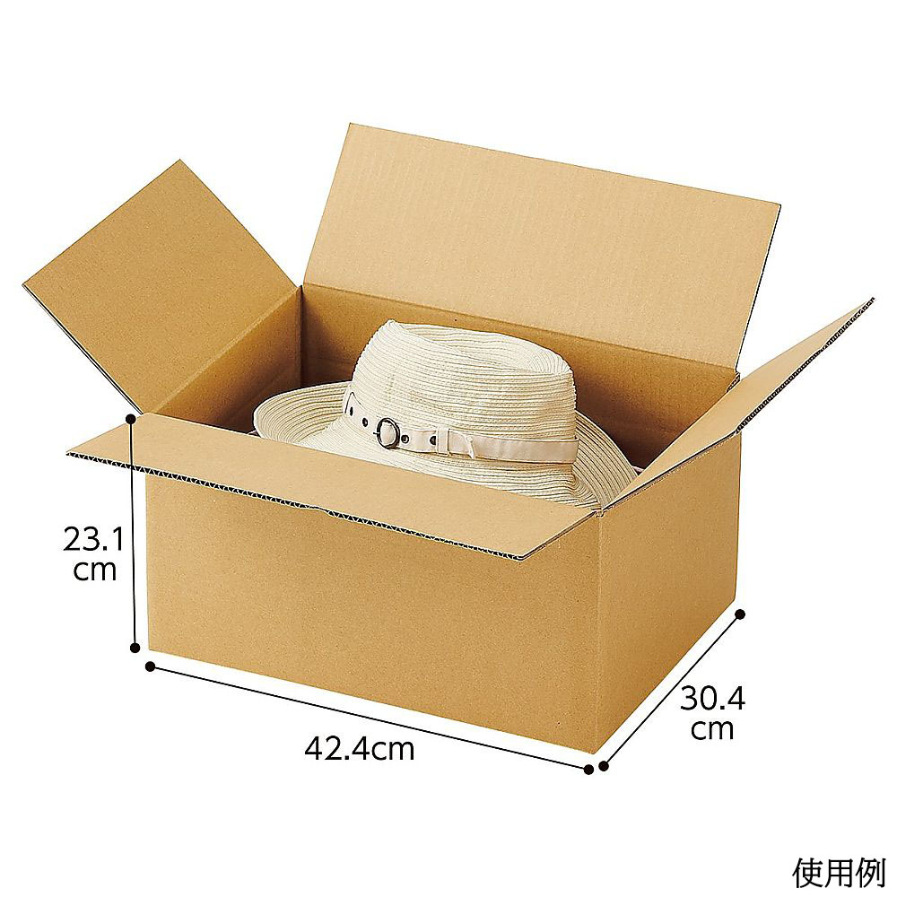 ダンボールケース　42.4×30.4×23.1（16.1）cm　入数10枚 61-318-1-10