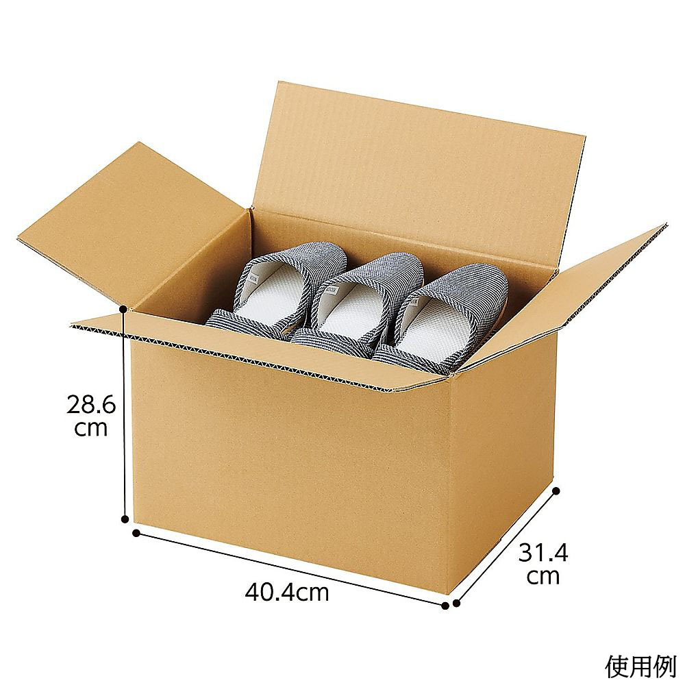 ダンボールケース　40.4×31.4×28.6（16.1）cm B4　入数10枚 61-318-1-12