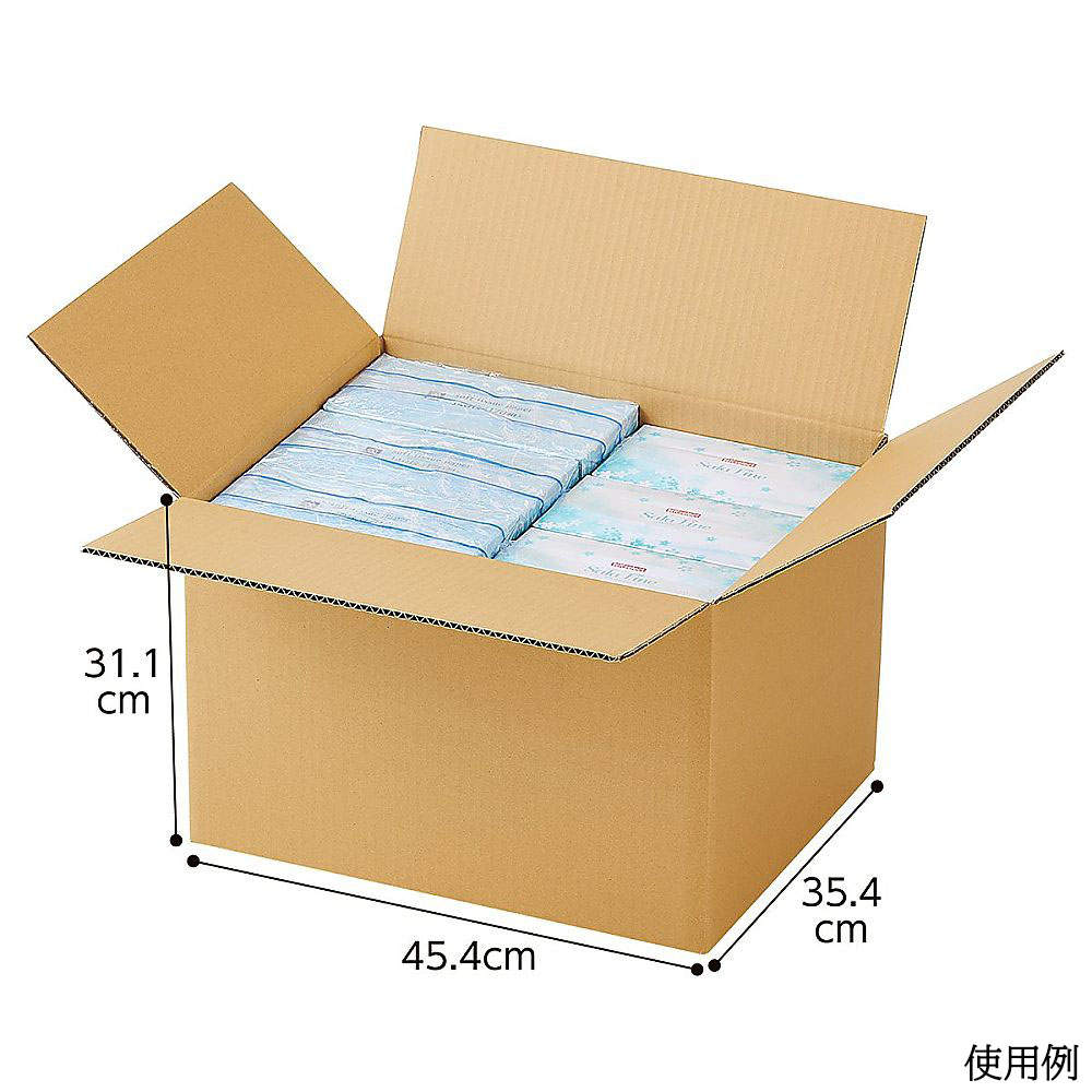 ダンボールケース　45.4×35.4×31.1（16.1）cm　入数10枚 61-318-1-14