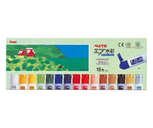 エフ水彩（ポリチューブ） 12mL×15色 WFC1-15