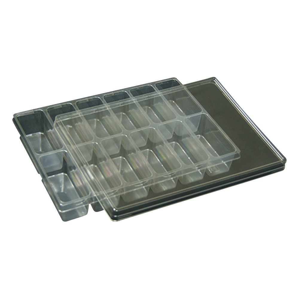 サンプル保管トレー 5枚入 210×297×45mm 2×6マス T-010-12TD