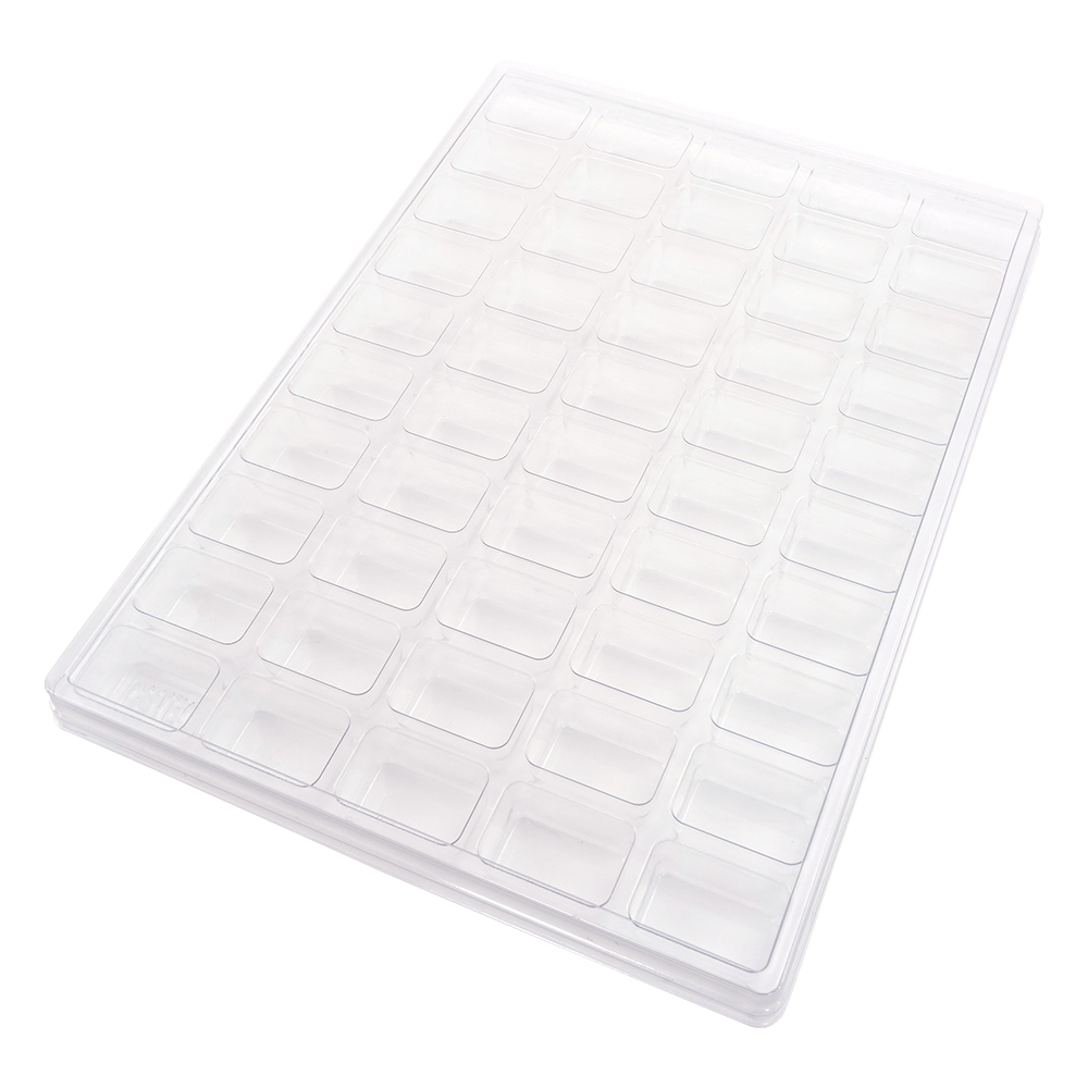 サンプル保管トレー 5枚入 210×297×20mm 5×10マス T-011-50S