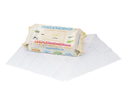 ウェットタオルワイド 600×300mm 30枚 007-70137