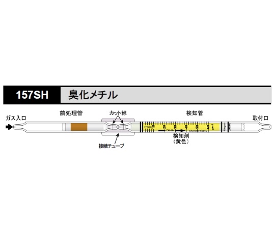 検知管 臭化メチル 157SH