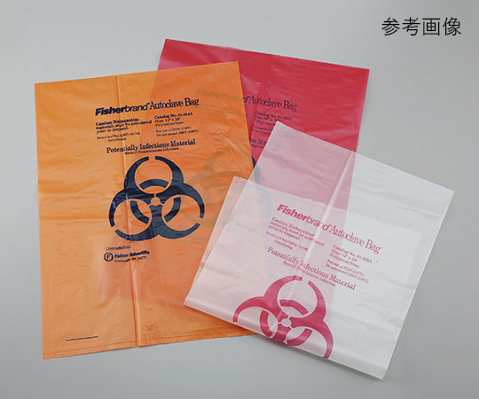 バイオハザードオートクレーブバッグ 赤 200×300×0.05mm 1箱（200枚入） 01-828A