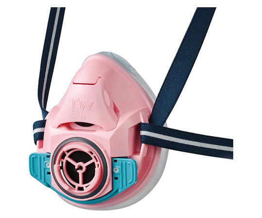 防じん・防毒両検定マスク/半面形/Lサイズ/撫子色（ピンク） TW01SC(L)PI