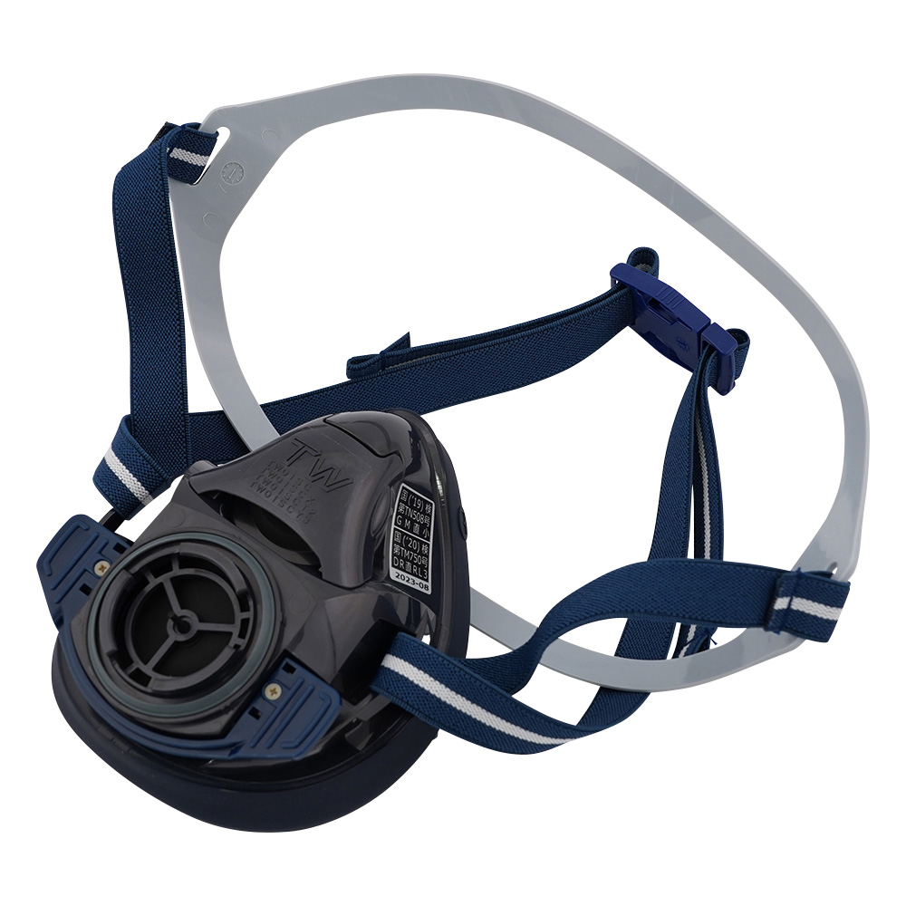 防じん・防毒両検定マスク/半面形/Mサイズ/烏羽色（ブラック） TW01SC(M)BK