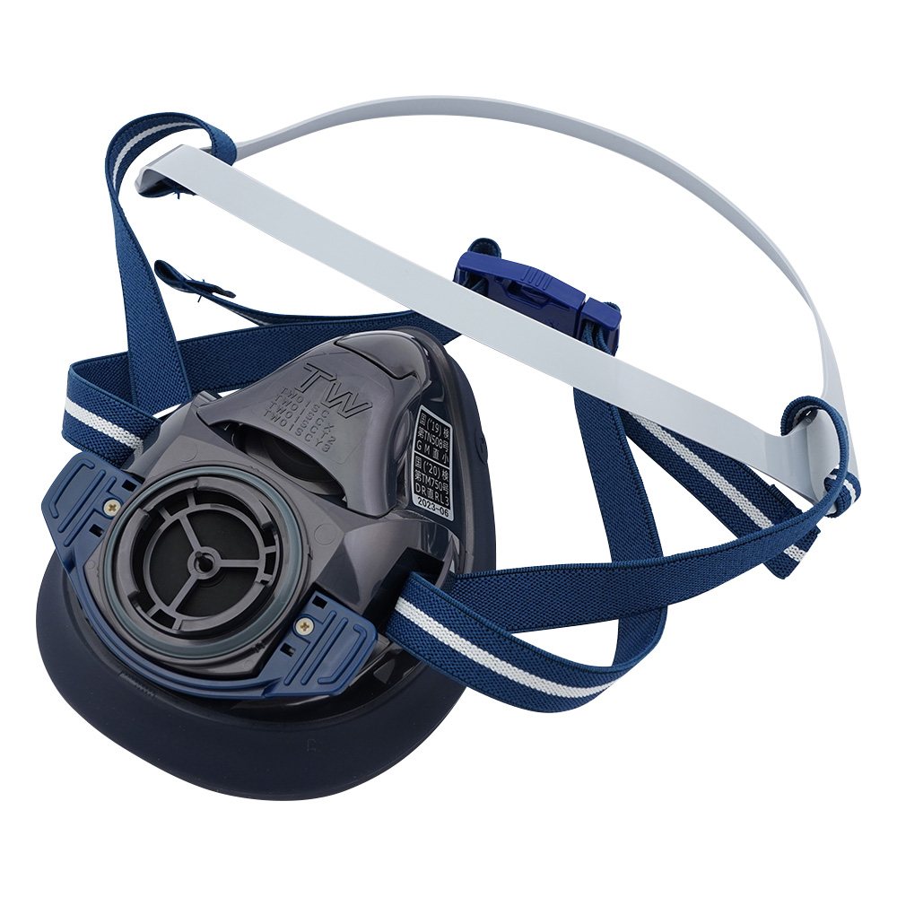 防じん・防毒両検定マスク/半面形/Lサイズ/烏羽色（ブラック） TW01SC(L)BK