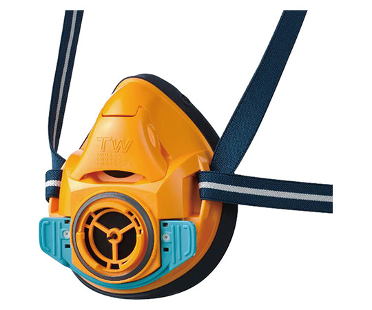 防じん・防毒両検定マスク/半面形/Sサイズ/蜜柑色（オレンジ） TW01SC(S)OR