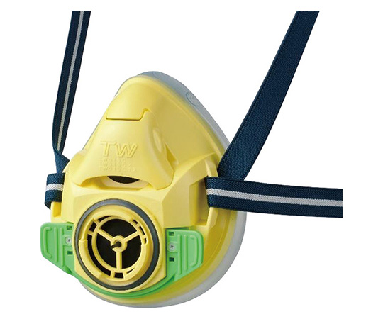 防じん・防毒両検定マスク/半面形/Sサイズ/菜の花色（イエロー） TW01SC(S)YE