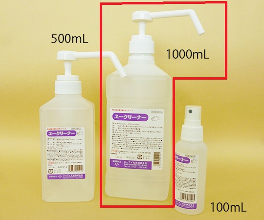 手指殺菌消毒用速乾性アルコール ユークリーナー 1000mL 3978