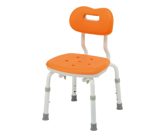 シャワーチェア ユクリア コンパクトスツール背付N オレンジ PN-L41121D