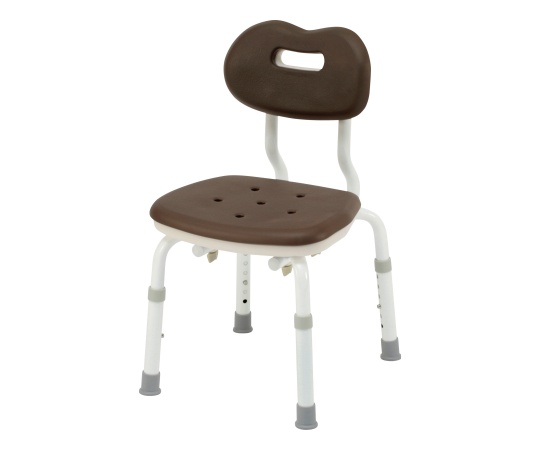 シャワーチェア ユクリア コンパクトスツール背付N ブラウン PN-L41121BR
