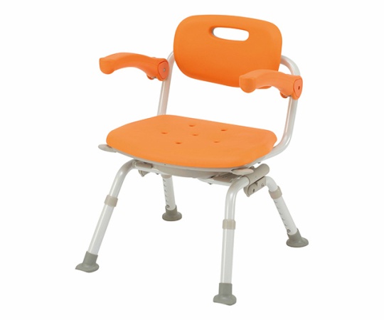 シャワーチェアミドルSP回転おりたたみN ユクリア オレンジ PN-L41221D