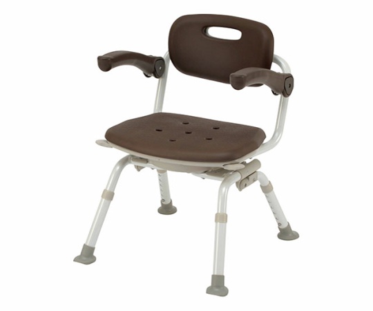 シャワーチェアミドルSP回転おりたたみN ユクリア ブラウン PN-L41221BR