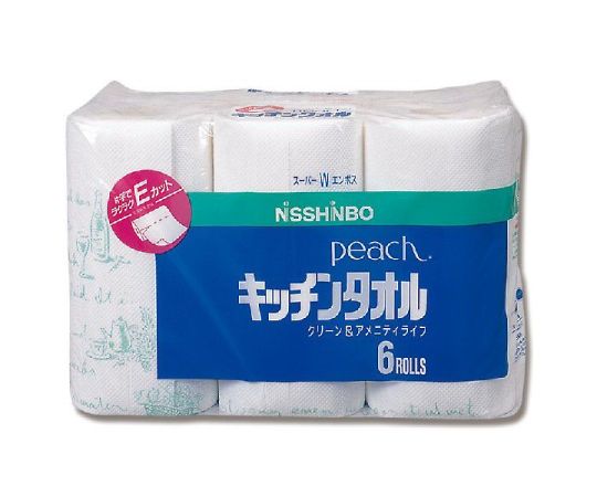 ピーチキッチンタオル 50枚×6ロール入 004711321