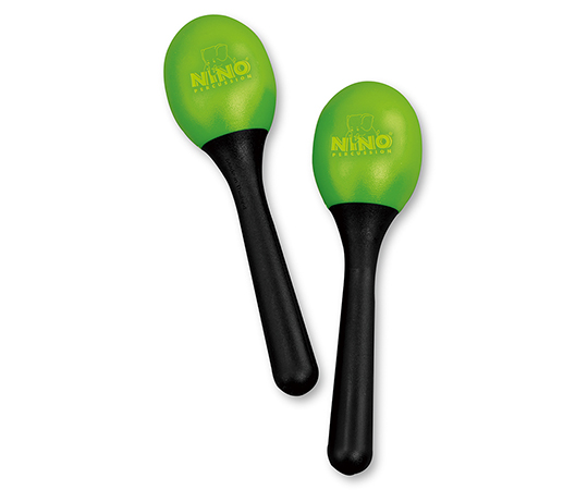 プラスチックマラカス(小) 黄緑 NINO569GG