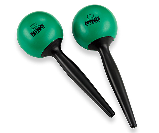 プラスチックマラカス(大) 緑 NINO582GR