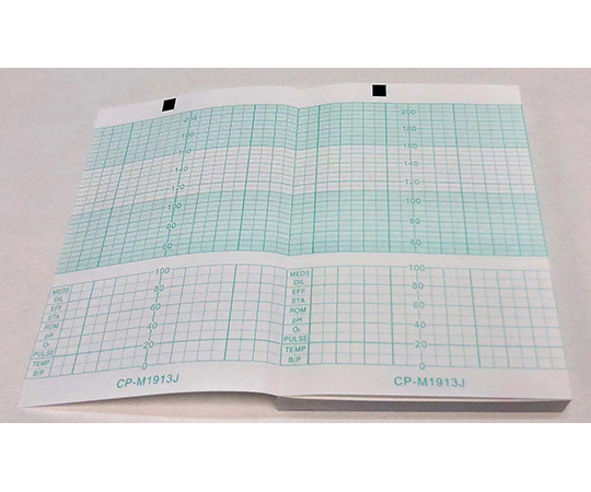 分娩監視用記録紙 幅150mm×長15m/折100mm（折り畳み型） 40冊入 CP-M1913J
