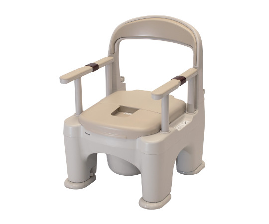 ポータブルトイレ＜座楽＞ラフィーネプラスチック便座 ベージュ PN-L30200BE