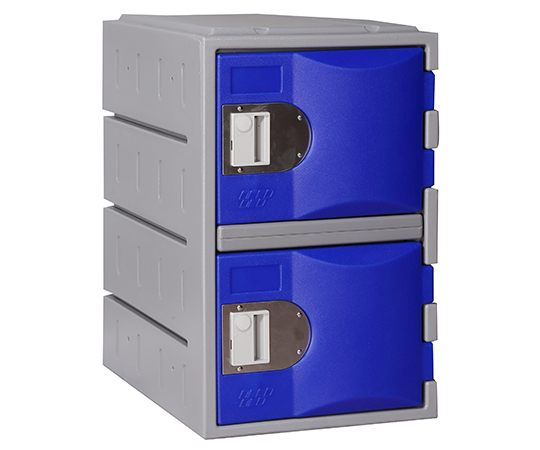 樹脂製耐酸キャビネット＆薬品保管庫 青 TPLA-H385M/2