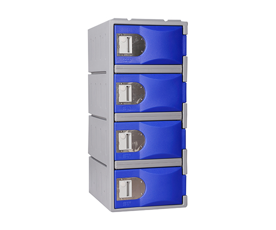 樹脂製耐酸キャビネット＆薬品保管庫 青 TPLA-H385L/4