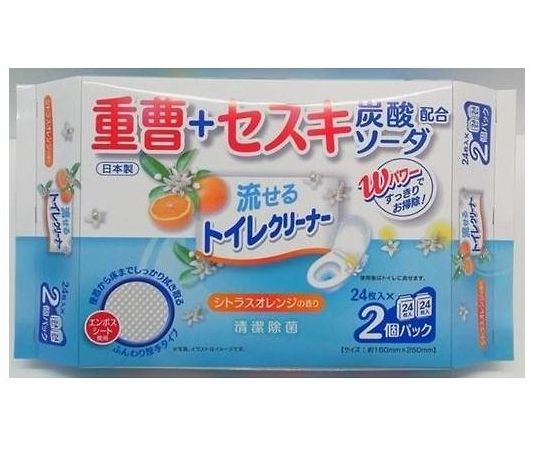 KIREI楽々流せる重曹セスキトイレクリーナー 48枚入