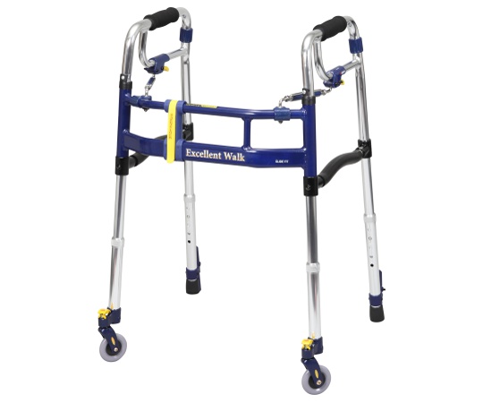 ニュースライドフィットEX歩行器 レギュラーサイズ（ST・前輪2ウェイキャスタータイプ） H-0293ST