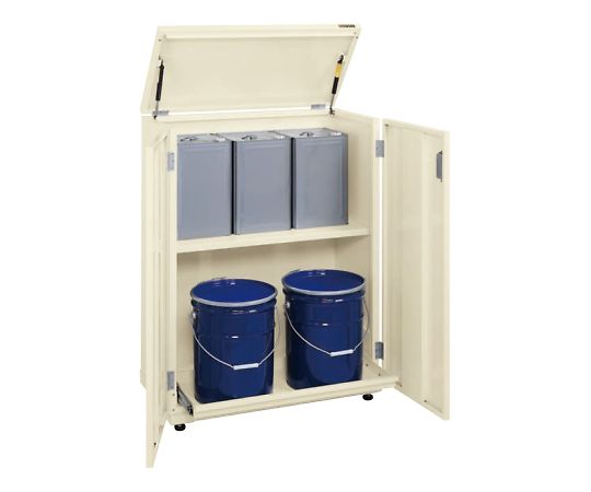 一斗缶保管庫（一斗缶・ペール缶兼用タイプ・固定式） W815×D415×H1070mm KU-ITKA