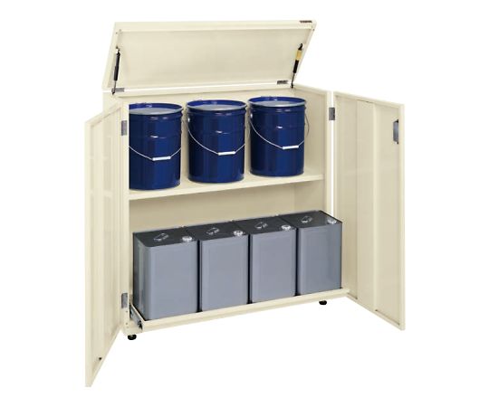 一斗缶保管庫（一斗缶・ペール缶兼用タイプ・固定式） W1055×D415×H1070mm KU-ITKB