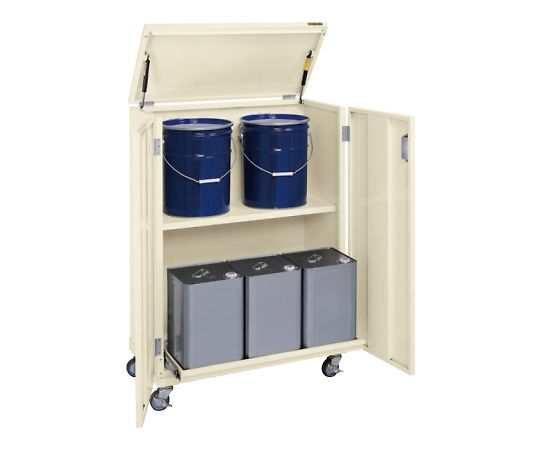一斗缶保管庫（一斗缶・ペール缶兼用タイプ・移動式） W815×D415×H1155mm KU-ITKAR